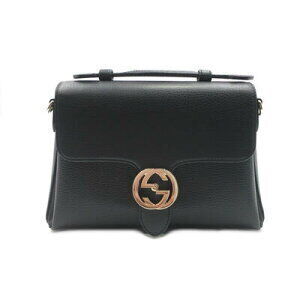 Gucci Interlocking GG Bag Leather Black